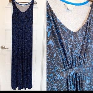Boden Maxi Paisley Blue Dress, sz 10L, Last Chance!